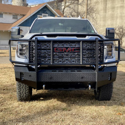 2020 2021 2022 GMC CHEVY 2500HD 3500HD 2500 3500 diesel, front end replacement, bumper, tread plate, receiver, Grille Guard, Front Camera, Front Sensors, Cattle Guard, TS bumper, Thunder Struck Bumper, Ranch Hand, Diamond, Tread, front bumper, smooth